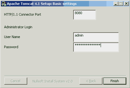 Tomcat basic settings, step 6.