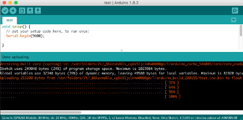 Upload sketch to ESP-01S