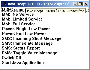 Siemens M50 command window