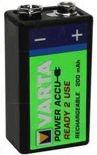 Battery size 9V
