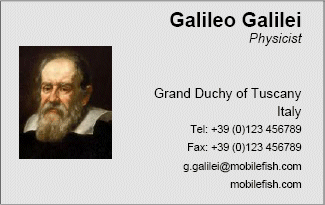 Business card example 14