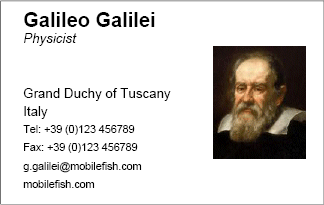 Business card example 5
