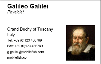 Business card example 7