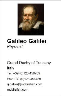 Business card example 8