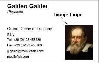 Business card image