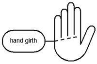 Hand girth