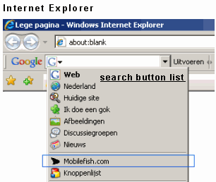Search button list