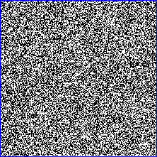 Bitmap of a generated pseudorandom number