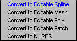 3DSMax 7: Convert to Editable Spline