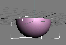 3DSMax 7: Sphere lower part