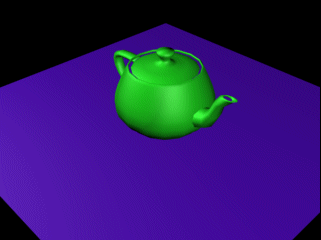 3DSMax 7, teapot rendered.