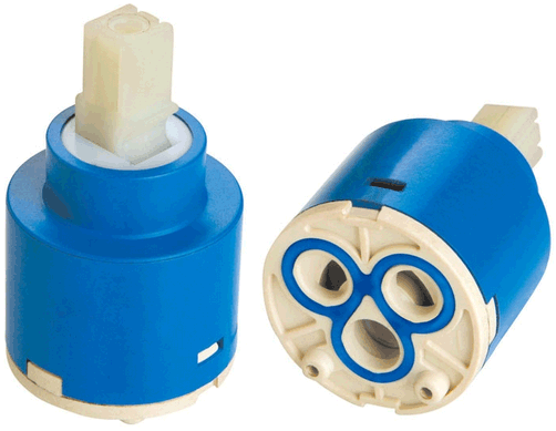 Ceramic mixer cartridge valve example 1