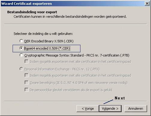 Select Base64 encoded X.509