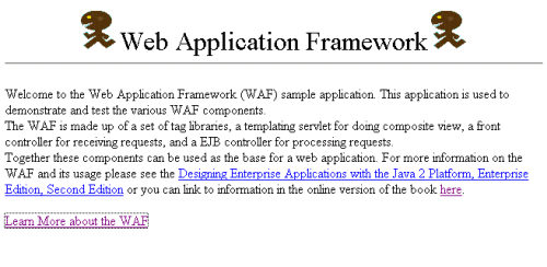 BluePrints Web Application Framework (WAF)