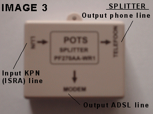 Adsl phone splitter.